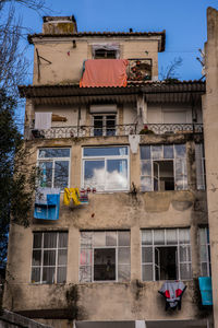 Low angle view of old building