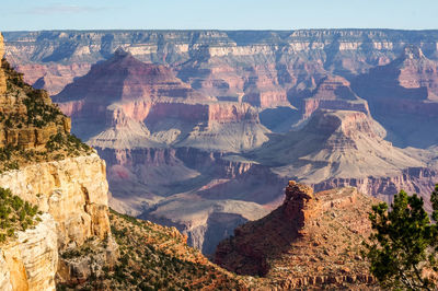 Panoramic view of rock formations