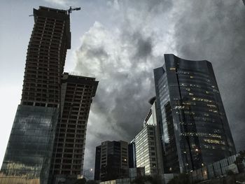 Low angle view of modern office building