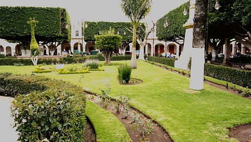 View of formal garden