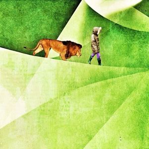 Full length of woman in pond