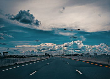 View of highway against sky