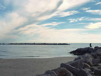 Scenic view of sea against sky