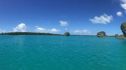 Panoramic view of sea against sky