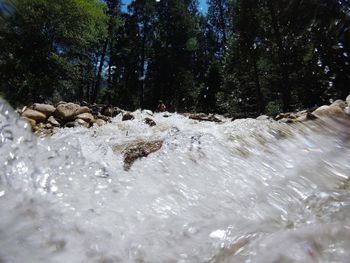 River flowing through rocks