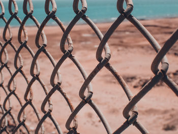 Close-up of chainlink fence