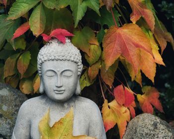 Close-up of buddha statue