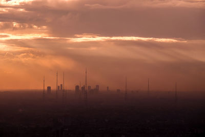 Scenic view of sunset