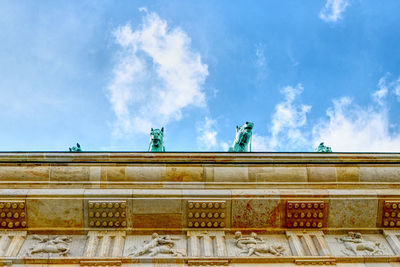 Low angle view of building against sky