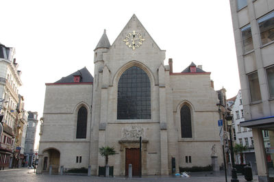 Low angle view of building against sky