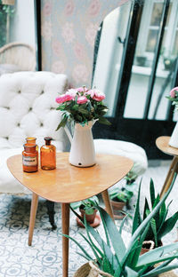 Close-up of vase on table