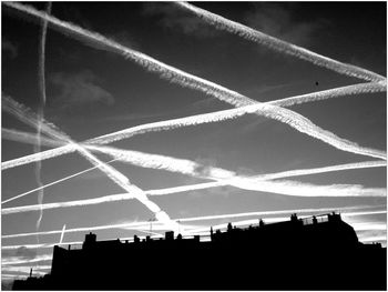 Low angle view of built structure against sky