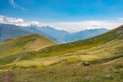 Scenic view of landscape against sky