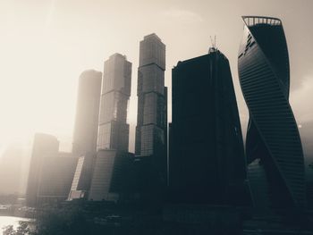 Low angle view of modern building
