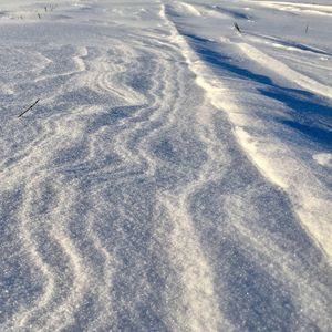 Close-up of frozen landscape