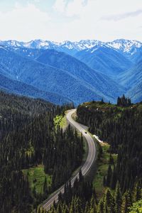 Scenic view of landscape against mountains