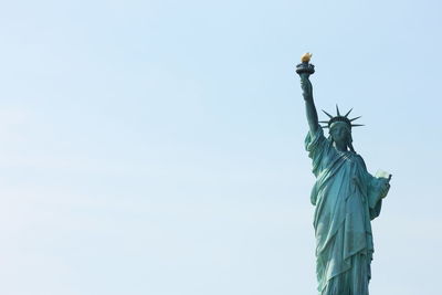 Low angle view of statue