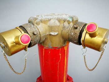 Close-up of water faucet