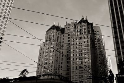 Low angle view of buildings against sky