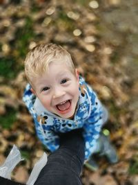 Portrait of smiling boy