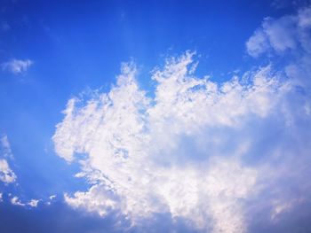 Low angle view of clouds in sky