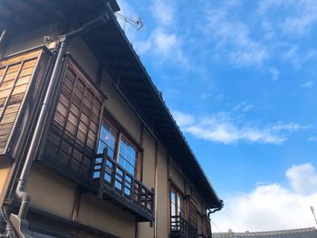 Low angle view of building against sky