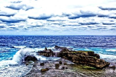 Scenic view of sea against sky