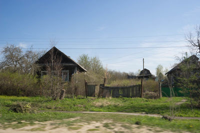 Built structure with trees in background