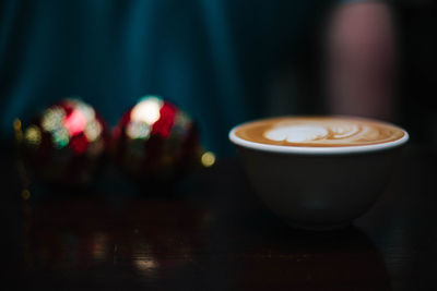 Close-up of coffee on table