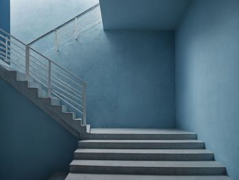 Low angle view of spiral staircase