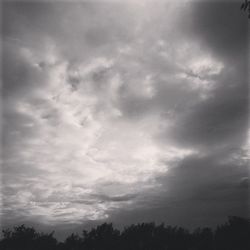 Low angle view of cloudy sky