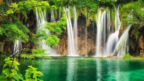 River flowing through rocks