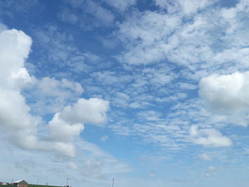 Low angle view of clouds in sky