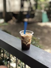 Close-up of coffee on table