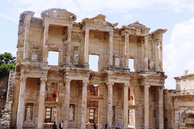 Low angle view of historical building