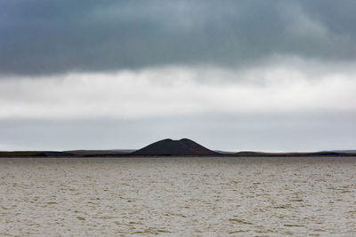 Scenic view of desert against sky