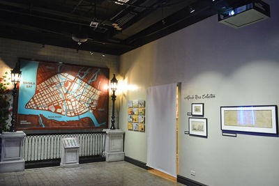 View of empty seats in the wall