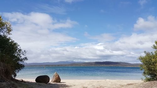 Scenic view of sea against sky