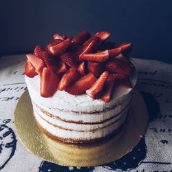 Close-up of dessert in plate