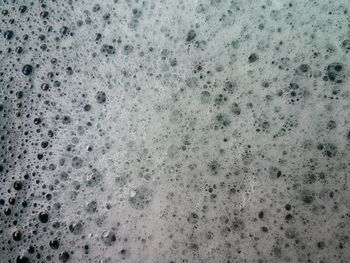 Full frame shot of bubbles in winter