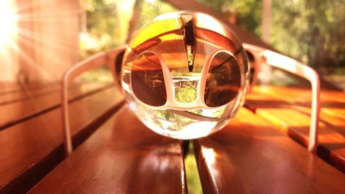 Close-up of drink on table