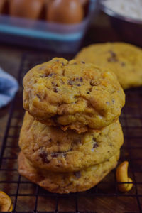 Close-up of cookies