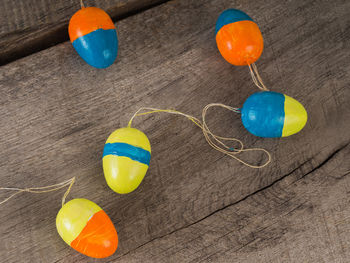 Close-up of balloons on table