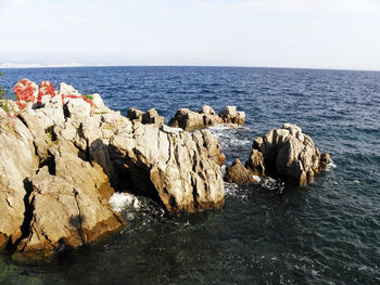 Scenic view of sea against sky