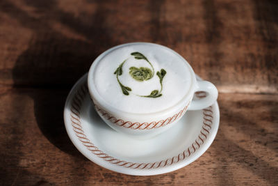 Close-up of tea on table