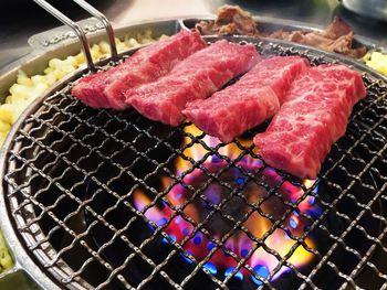 Close-up of preparing food