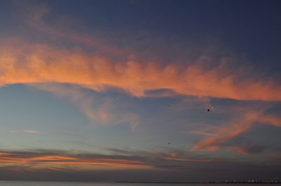 Scenic view of sky during sunset