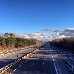 Road passing through highway