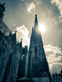 Low angle view of buildings against sky