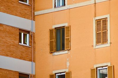 Low angle view of yellow building